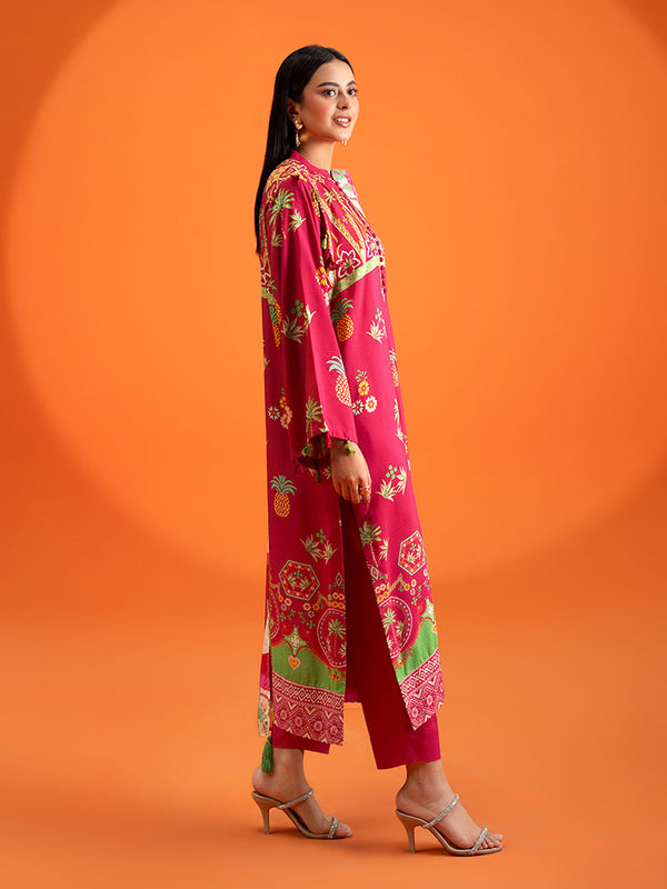 AFROZ 3-Piece Unstitched Digital Printed Bana Dora Viscose Suit