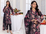 Digital Printed Embroidered Lawn Noorieh by Elaya 3 Piece