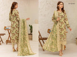 Digital Printed Embroidered Lawn Noorieh by Elaya 3 Piece