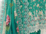 Digital Printed Embroidered Lawn Noorieh by Elaya 3 Piece