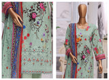 MTF Digital Printed Doria Embroidered Chikankari Cotton Collection | Unstitched 3 Piece