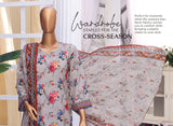 MTF Digital Printed Doria Embroidered Chikankari Cotton Collection | Unstitched 3 Piece