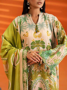 AFROZ 3-Piece Unstitched Digital Printed Bana Dora Viscose  Suit