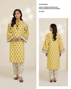 Zellbury | Unstitched Printed 2pc Cotton Fabric