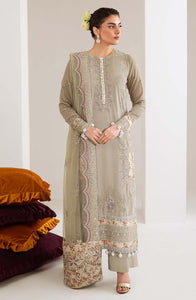 Maya by Nureh Luxury Embroidered Velvet Unstitched 3 Piece Suit - NW-111 - NU25VLT - Grey - Winter Collection