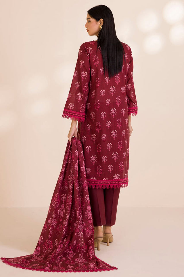 Zellbury | Unstitched Printed 3pc Cotton Fabric