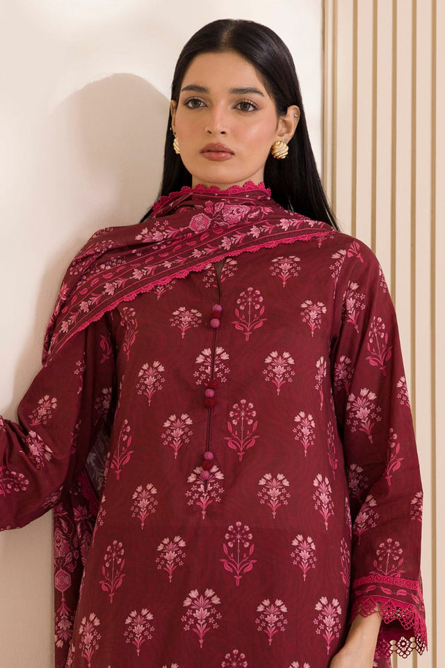 Zellbury | Unstitched Printed 3pc Cotton Fabric