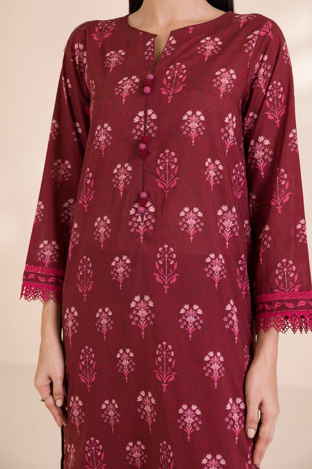 Zellbury | Unstitched Printed 3pc Cotton Fabric