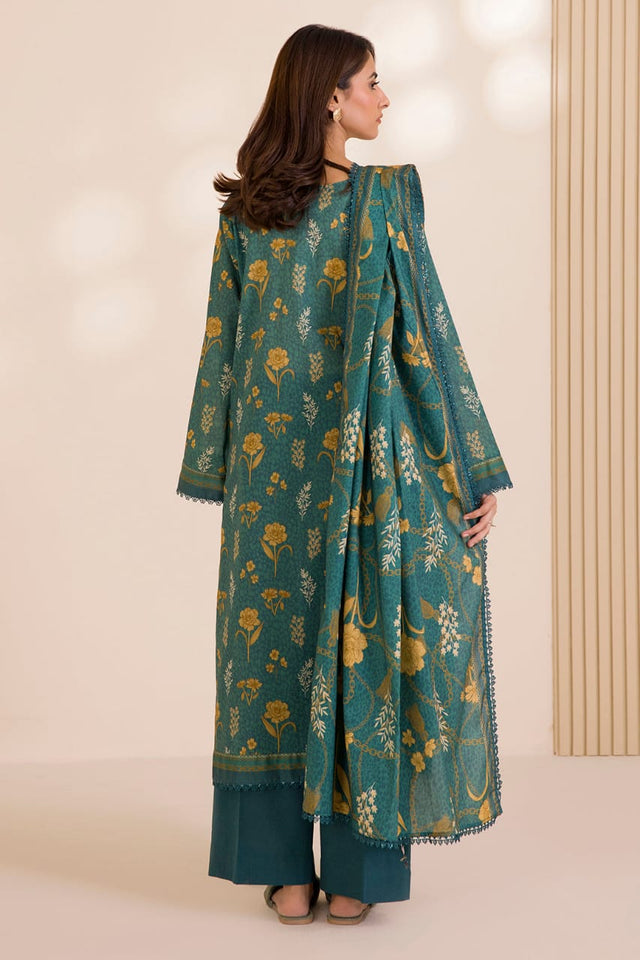 Zellbury | Unstitched Printed 3pc Cotton Fabric