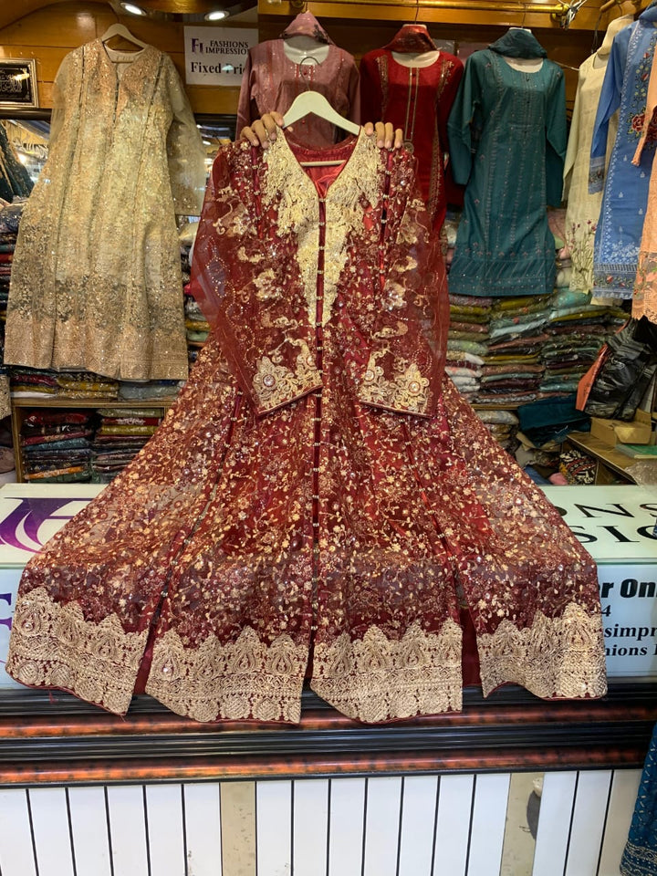 Luxury Heavy Bridal Maxi Dress