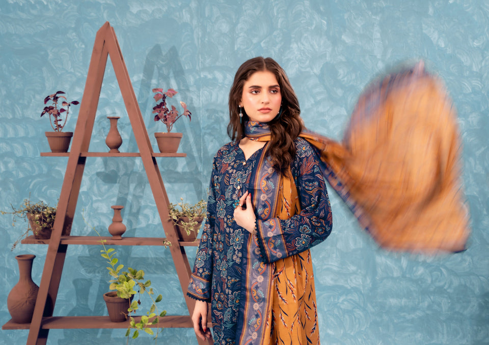 Zesh Khaddar Collection (Unstitched) 3 Piece