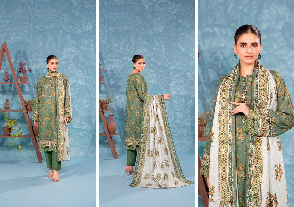 Zesh Khaddar Collection (Unstitched) 3 Piece