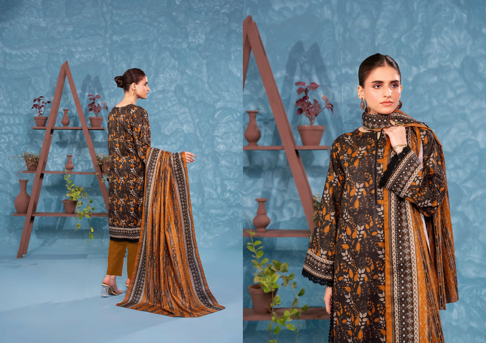 Zesh Khaddar Collection (Unstitched) 3 Piece