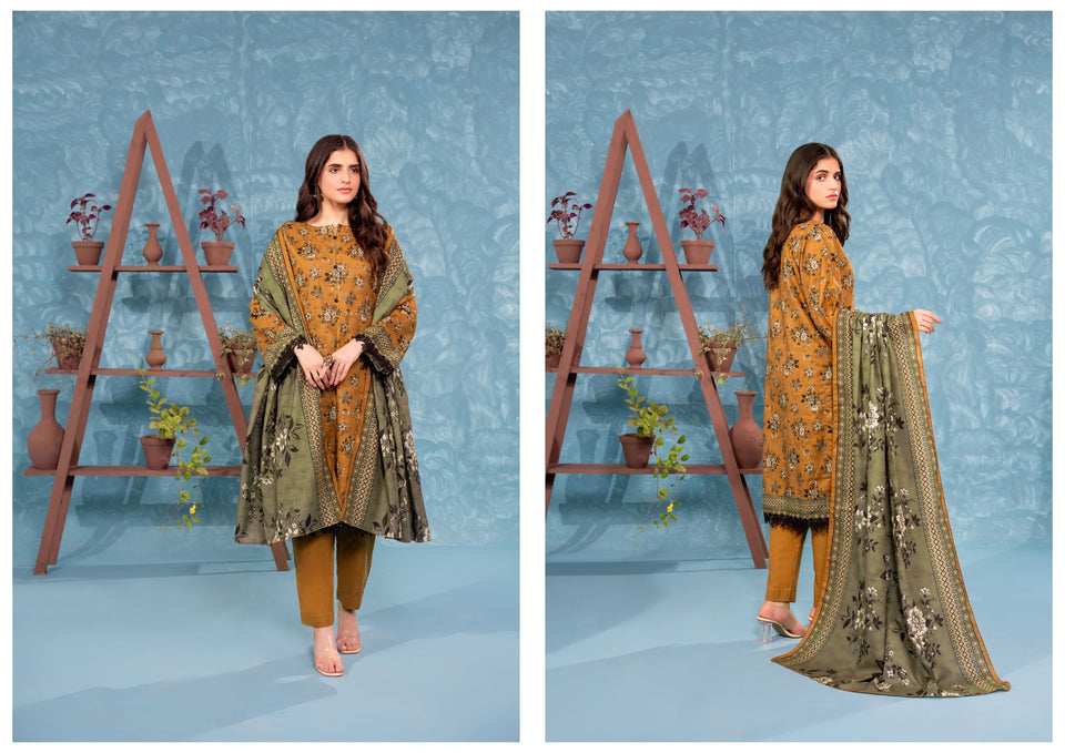 Zesh Khaddar Collection (Unstitched) 3 Piece
