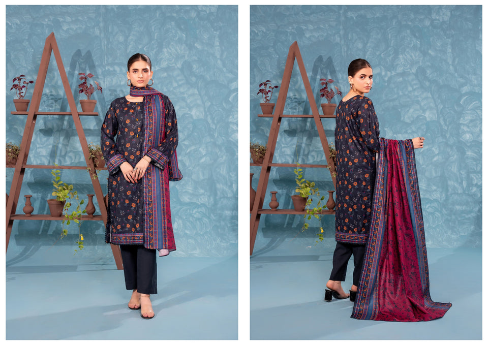 Zesh Khaddar Collection (Unstitched) 3 Piece