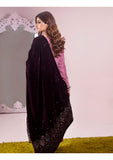 Bareeze Dyed Dora Dhanak Embroidered 3 PC with Velvet Shawl