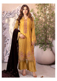 Bareeze Dyed Dora Dhanak Embroidered 3 PC with Velvet Shawl