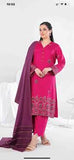 Semi-Stitched Fancy Embroidered Viscose Jacquard 3 Piece