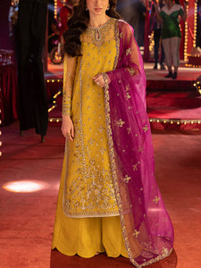 Latest Heavy Embroidered Organza Dress With Organza Embroidered Dupatta (Unstitched)